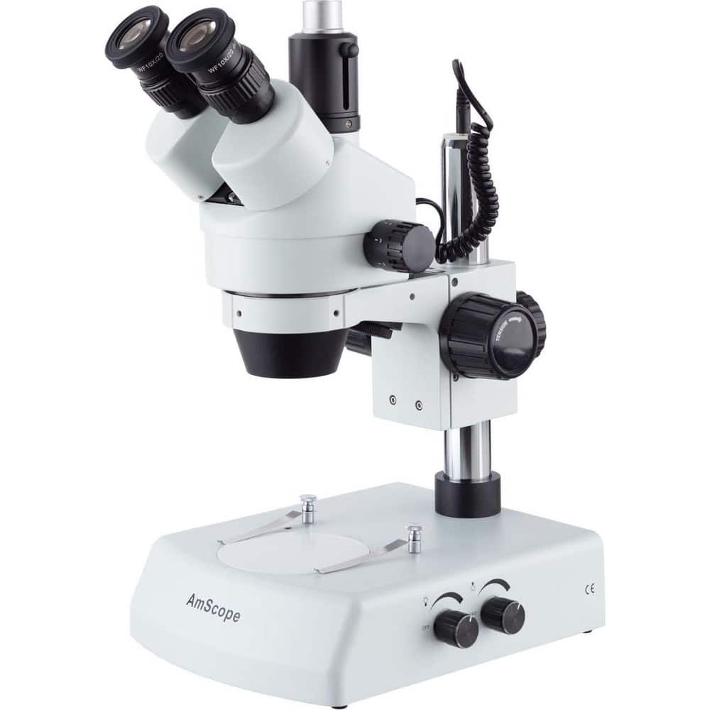 Microscopes; Microscope Type: Stereo; Eyepiece Type: Trinocular; Image Direction: Upright; Eyepiece Magnification: 10x; Maximum Magnification: 3.5x