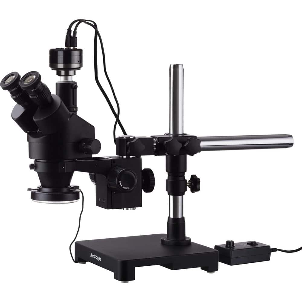 Microscopes; Microscope Type: Stereo; Eyepiece Type: Trinocular; Image Direction: Upright; Eyepiece Magnification: 10x; Maximum Magnification: 3.5x