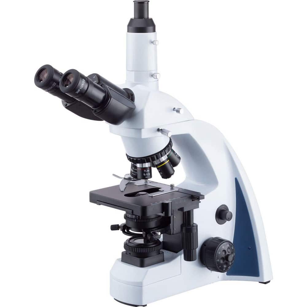 Microscopes; Microscope Type: Compound; Eyepiece Type: Trinocular; Image Direction: Upright; Eyepiece Magnification: 10x; Maximum Magnification: 40x