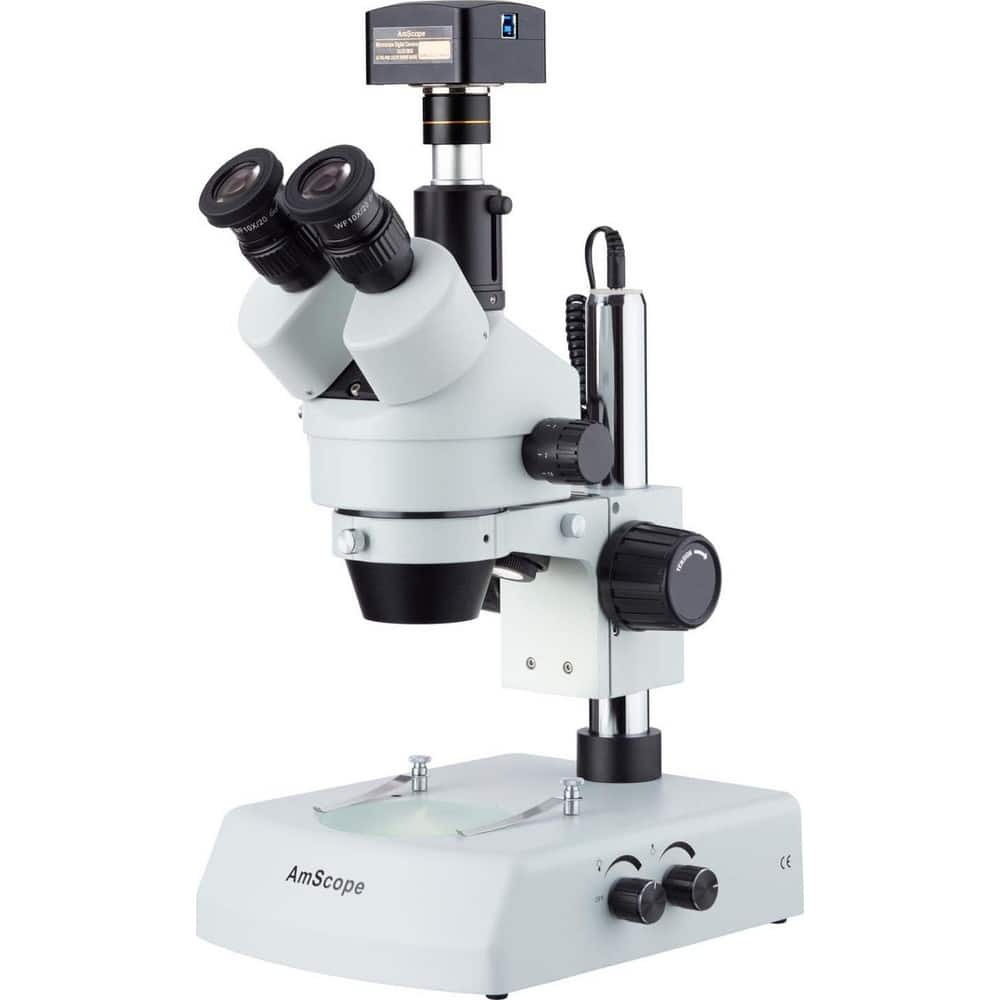 Microscopes; Microscope Type: Stereo; Eyepiece Type: Trinocular; Image Direction: Upright; Eyepiece Magnification: 10x; Maximum Magnification: 3.5x