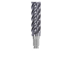 Corner Radius & Corner Chamfer End Mill Heads; Chamfer Angle: 45.000; Connection Type: Duo-Lock 10; Centercutting: No; Flute Type: Spiral; Number Of Flutes: 5; End Mill Material: Solid Carbide; Overall Length: 1.38