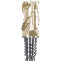 Corner Radius & Corner Chamfer End Mill Heads; Chamfer Angle: 45.000; Connection Type: Duo-Lock 16; Centercutting: Yes; Flute Type: Spiral; Number Of Flutes: 3; End Mill Material: Solid Carbide; Overall Length: 1.26