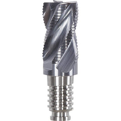 Corner Radius & Corner Chamfer End Mill Heads; Chamfer Angle: 45.000; Connection Type: Duo-Lock 16; Centercutting: Yes; Flute Type: Spiral; Number Of Flutes: 4; End Mill Material: Solid Carbide; Overall Length: 1.26