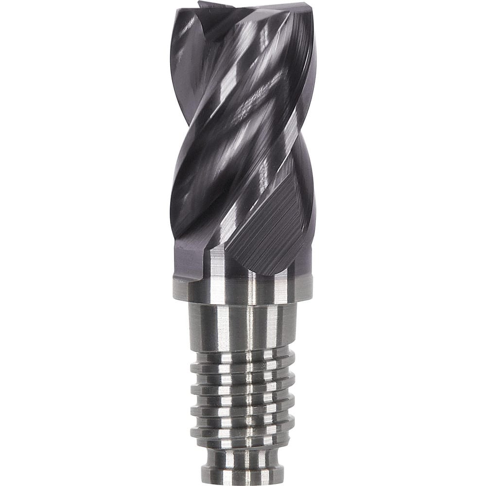Corner Radius & Corner Chamfer End Mill Heads; Connection Type: Duo-Lock 20; Centercutting: Yes; Flute Type: Helical; Series: Haimer Mill Power Series; Number Of Flutes: 4; Overall Length: 1.57