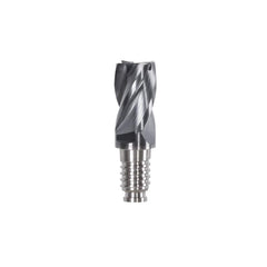 Corner Radius & Corner Chamfer End Mill Heads; Connection Type: Duo-Lock 12; Centercutting: Yes; Flute Type: Helical; Series: Haimer Mill; Number Of Flutes: 4; Overall Length: 0.94