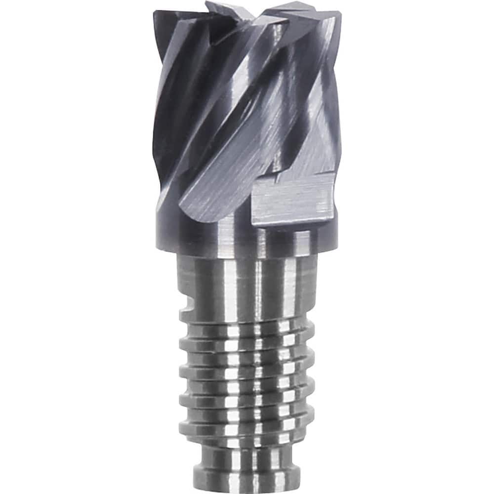 Corner Radius & Corner Chamfer End Mill Heads; Chamfer Angle: 45.000; Connection Type: Duo-Lock 16; Centercutting: Yes; Flute Type: Spiral; Number Of Flutes: 8; End Mill Material: Solid Carbide; Overall Length: 0.79
