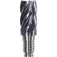Corner Radius & Corner Chamfer End Mill Heads; Chamfer Angle: 45.000; Connection Type: Duo-Lock 10; Centercutting: Yes; Flute Type: Spiral; Number Of Flutes: 6; End Mill Material: Solid Carbide; Overall Length: 0.79