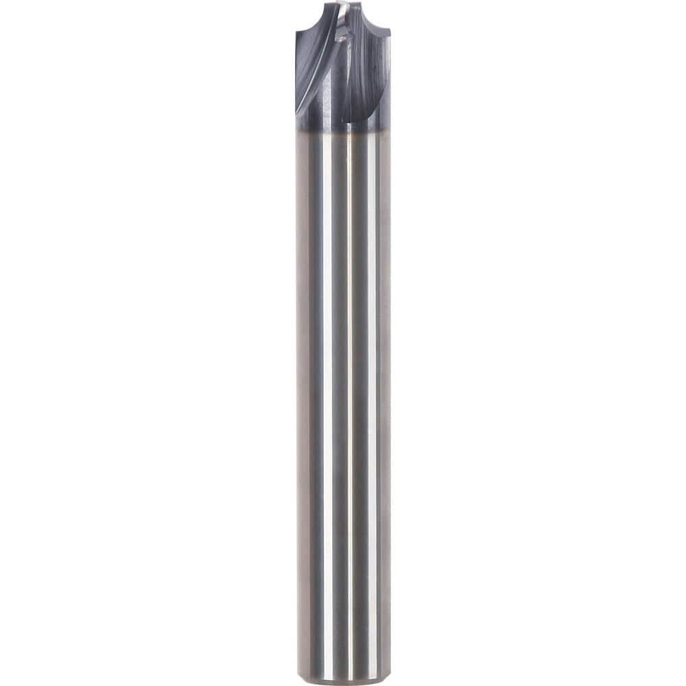 Corner Rounding End Mills; Number Of Flutes: 4; End Mill Material: Solid Carbide; Shank Type: Straight; Flute Type: Straight; Overall Length: 2.87