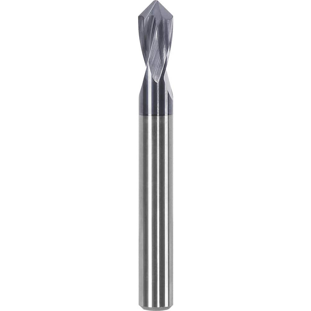 Drill Mills; Number Of Flutes: 2; End Mill Material: Solid Carbide; Helix Angle: 20.00; Point Angle: 60.00; Overall Length: 2.01