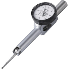 0 to 0.04″, 0.001000″ Graduation, Horizontal Dial Test Indicator 0-20-0, 33mm White Dial, 0.001000″ Accuracy