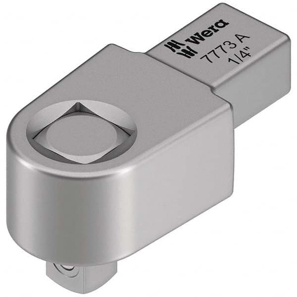 Wera - Torque Wrench Interchangeable Heads Head Type: Square NonRatcheting Size (Inch): 1/4 - Industrial Tool & Supply