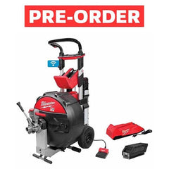 Milwaukee Tool - Electric & Gas Drain Cleaning Machines Type of Power: Cordless For Minimum Pipe Size: 3 (Inch) - Industrial Tool & Supply