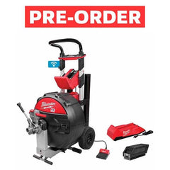 Milwaukee Tool - Electric & Gas Drain Cleaning Machines Type of Power: Cordless For Minimum Pipe Size: 3 (Inch) - Industrial Tool & Supply