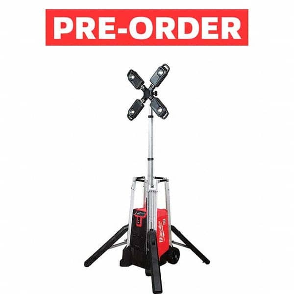 Milwaukee Tool - Portable Work Lights Portable Type: Floor Lamp Type: LED - Industrial Tool & Supply
