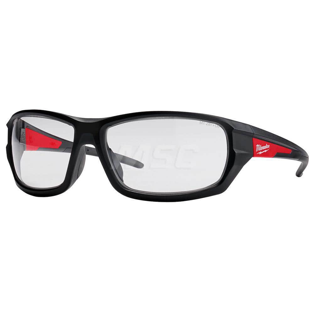 Safety Glass: Anti-Fog & Anti-Scratch, Plastic, Gray Lenses, Full-Framed Black Frame, Traditional