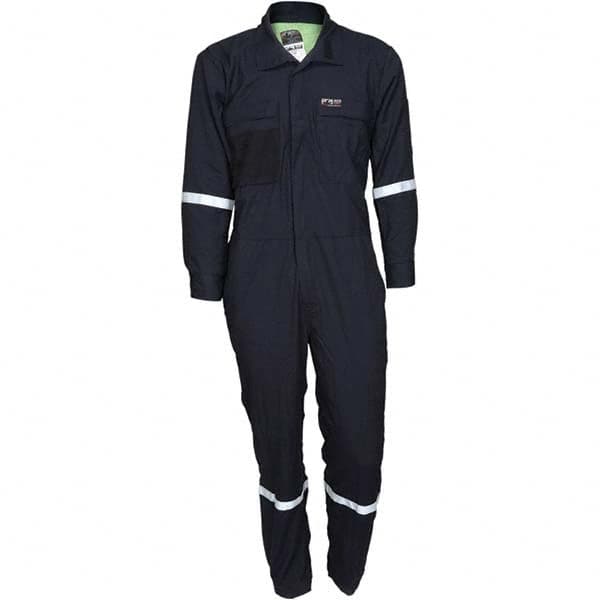 MCR Safety - Size 58 Regular Navy ASTM F1506 8.9 Cal/Cm2 CAT2 NFPA 2112 UL Certified NFPA 70E Flame Resistant/Retardant Coveralls - Industrial Tool & Supply