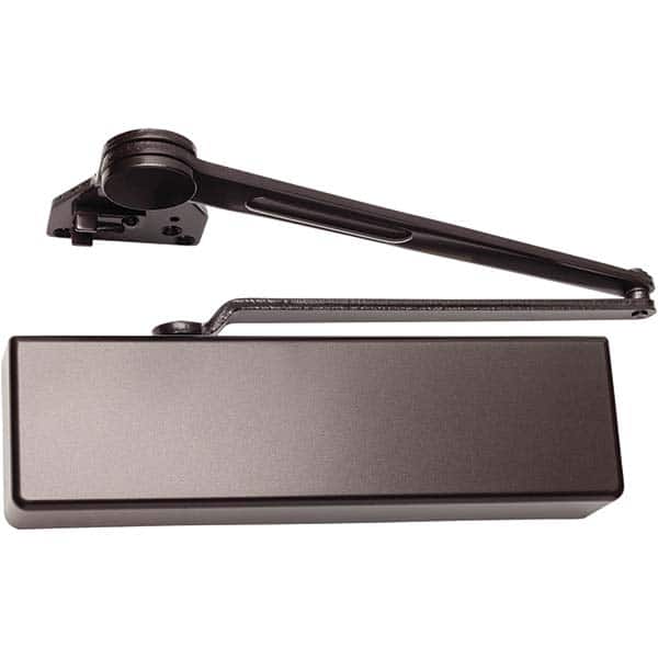 Falcon - Manual Dampers Type: Dead Stop Door Closer Closer Body Length: 13.6 (Decimal Inch) - Industrial Tool & Supply