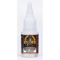 GorillaPro - 20 g Squeeze Bottle Clear Instant Adhesive - Industrial Tool & Supply