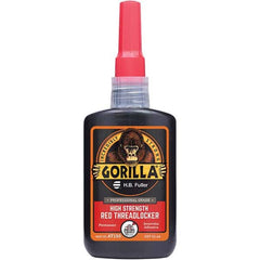 GorillaPro - 50 mL Bottle, Red, High Strength Threadlocker - Industrial Tool & Supply