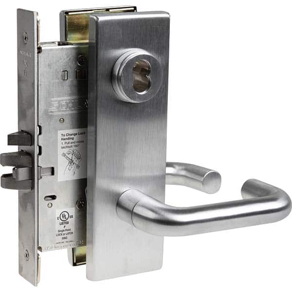 Schlage - Lever Locksets Type: Entry Door Thickness: 1-3/4 - Industrial Tool & Supply