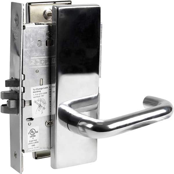 Schlage - Lever Locksets Type: Passage Door Thickness: 1-3/4 - Industrial Tool & Supply