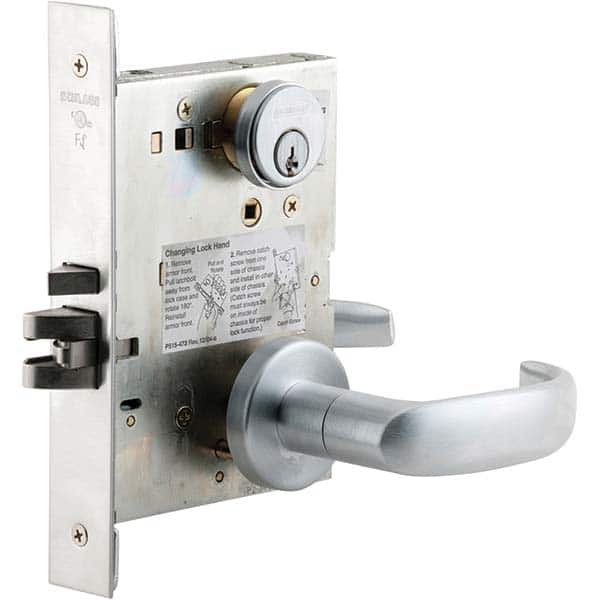 Schlage - Lever Locksets Type: Classroom Door Thickness: 1-3/4 - Industrial Tool & Supply