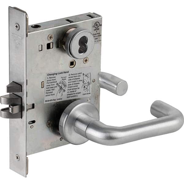 Schlage - Lever Locksets Type: Classroom Door Thickness: 1-3/4 - Industrial Tool & Supply