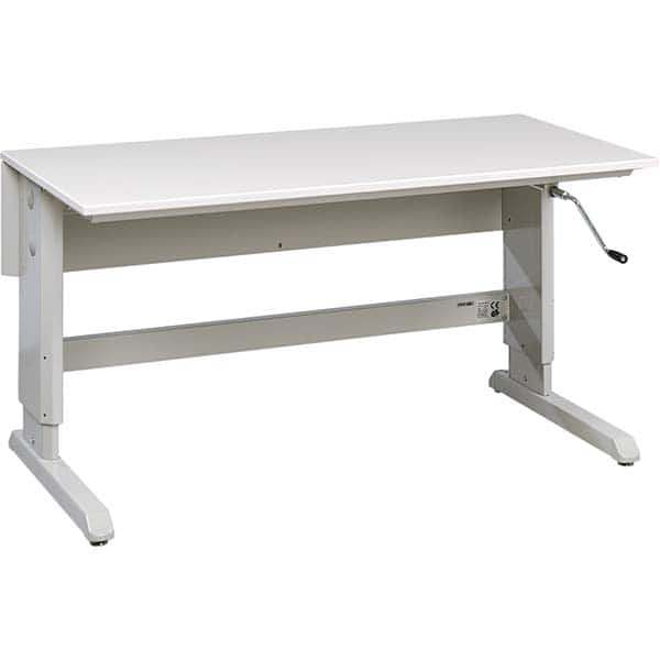 Treston - Stationary Work Benches, Tables Type: Laminate Top Crank Table Top Material: Laminate - Industrial Tool & Supply