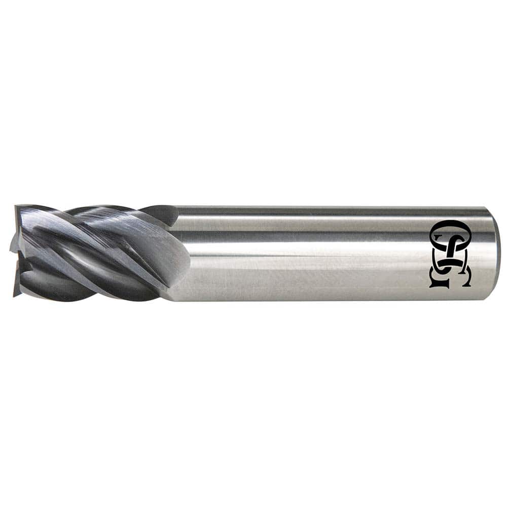 Corner Radius End Mill: 1/2″ Dia, 5/8″ LOC, 1/8″ Radius, 5 Flutes, Solid Carbide 2-1/2″ OAL, 1/2″ Shank Dia, 40 ° Helix, EXO Coated, Corner Radius End, Series VGM5