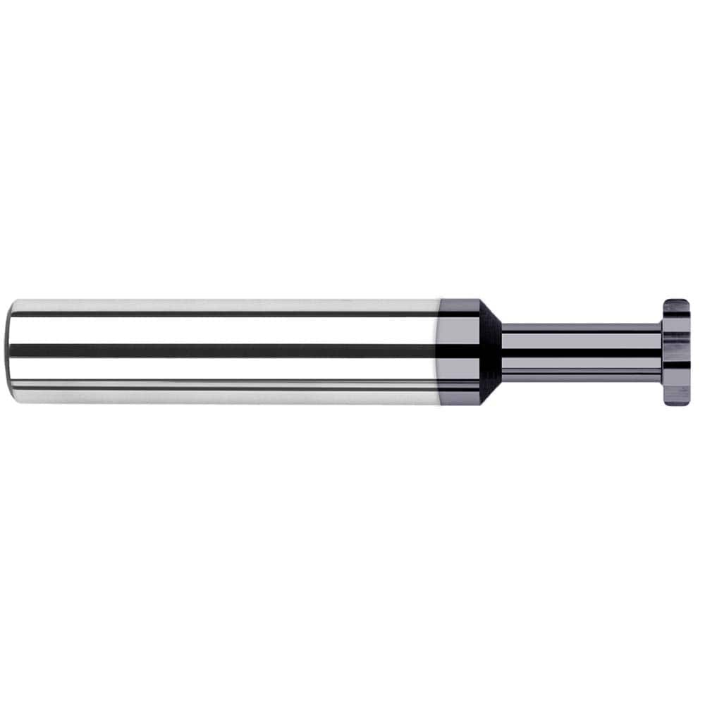 Harvey Tool - 1/4" Cut Diam, 0.05" Cut Width, 1/4" Shank, Straight-Tooth Woodruff Keyseat Cutter - Exact Industrial Supply