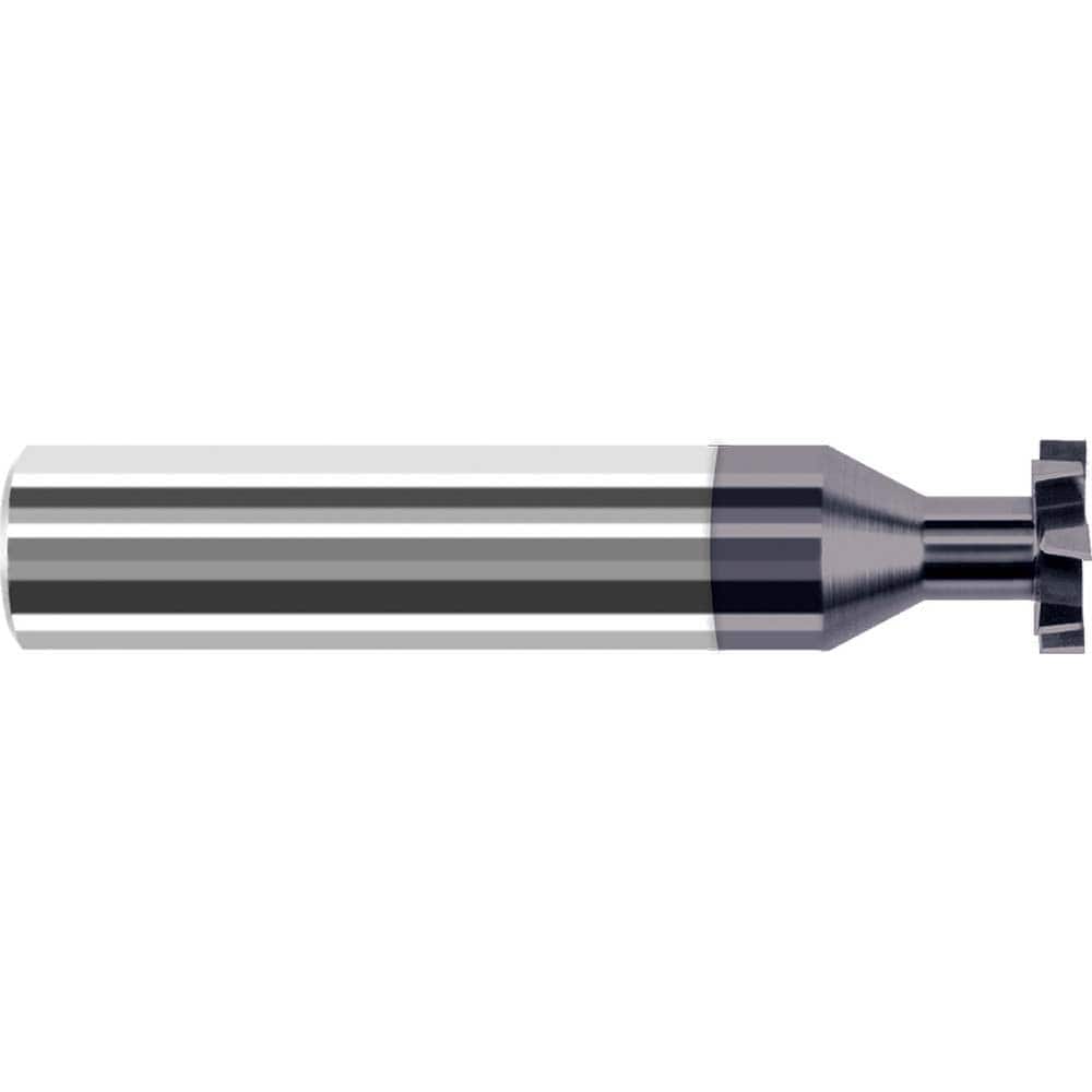 Harvey Tool - ANSI 404 (Old Std # 3) 1/2" Cut Diam, 1/8" Cut Width, 1/2" Shank, Staggered-Tooth Woodruff Keyseat Cutter - Exact Industrial Supply