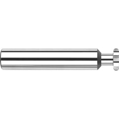 Harvey Tool - 1/4" Cut Diam, 0.04" Cut Width, 1/4" Shank, Straight-Tooth Woodruff Keyseat Cutter - Exact Industrial Supply