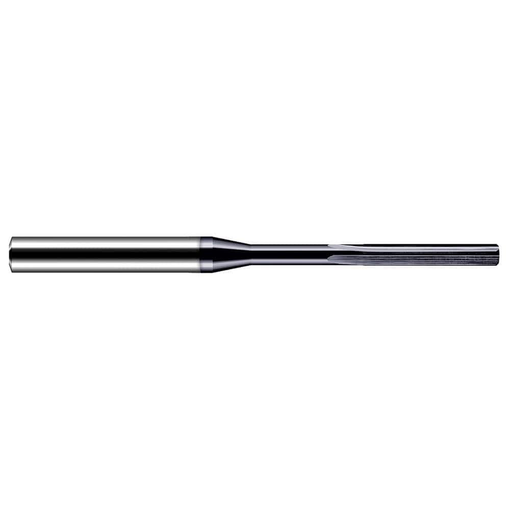 Chucking Reamer: 0.157″ Dia, 3″ OAL, 7/8″ Flute Length, Straight Shank, Solid Carbide 4 Flute