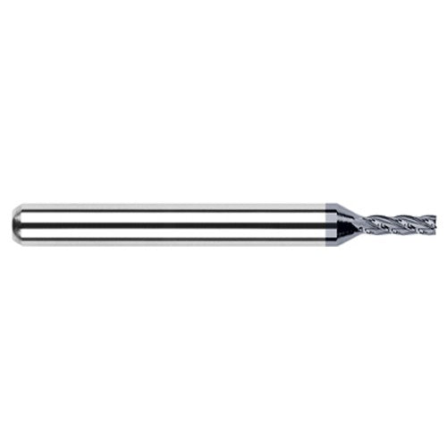 Miniature End Mills - Stub & Standard - 0.1150″ Cutter Diameter × 0.1730″ Length of Cut Carbide Square End Mill, 2 Flutes, AlTiN Coated - Exact Industrial Supply