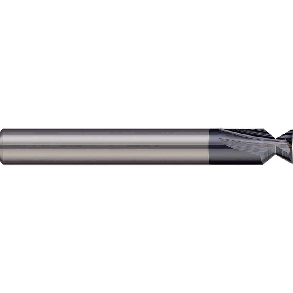 Harvey Tool - 45° 1/4" Cut Diam, 5/32" Cut Width, Solid Carbide Dovetail Cutter - Exact Industrial Supply