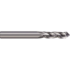 Drill Mill: 3/8″ Dia, 7/8″ LOC, 3 Flutes, 60 ° Point, Solid Carbide 2-1/2″ OAL, 3/8″ Shank Dia, Uncoated