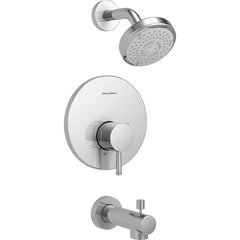American Standard - Tub & Shower Faucets; Type: Bath and Shower Trim kit ; Style: Serin ; Design: Ceramic Mixing Cartridge ; Material: Metal ; Handle Type: Lever ; Handle Material: Metal - Exact Industrial Supply