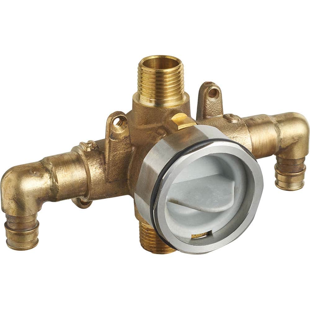 American Standard - Tub & Shower Faucets; Type: Rough-in valve ; Style: Not applicable ; Design: Temp/Press Valve ; Material: Brass ; Handle Type: No handle ; Handle Material: Non-Metallic - Exact Industrial Supply