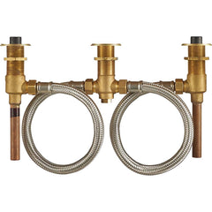American Standard - Tub & Shower Faucets; Type: Rough-in valve ; Style: Not applicable ; Design: Ceramic Mixing Cartridge ; Material: Brass ; Handle Type: No handle ; Handle Material: Non-Metallic - Exact Industrial Supply
