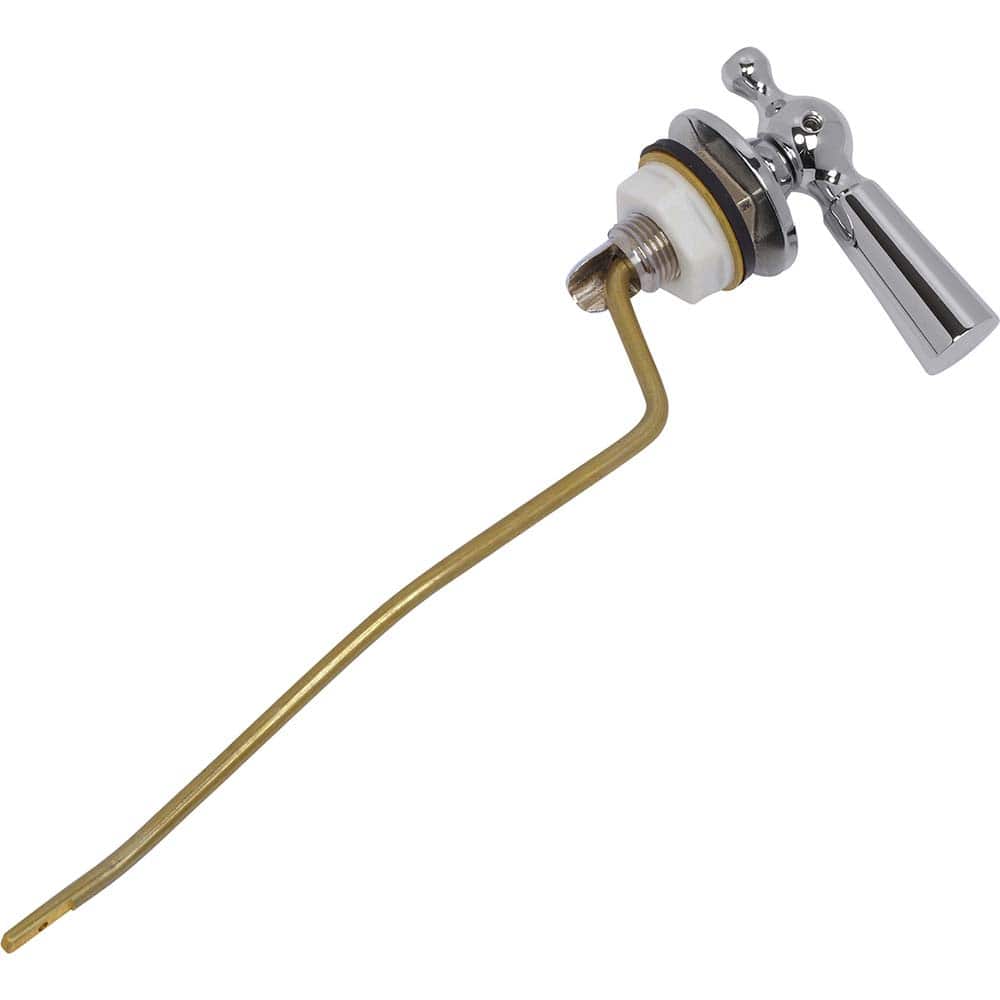 American Standard - Tank Levers; Arm Length: 9 (Inch); Style: Left Hand Trip Lever ; Handle Type: Lever ; Material: Metal ; Type of Nut: Round Nut ; Type of Spud: Horizontal - Exact Industrial Supply