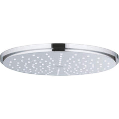 Grohe - Shower Heads & Accessories; Type: Shower Head ; Material: Metal ; GPM: 2.50 ; Face Diameter: 8.25 (Inch); Finish/Coating: Polished Chrome ; Settings: Spray, Pulse, Combination Pulse-Massage - Exact Industrial Supply