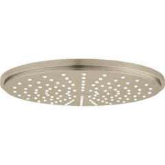 Grohe - Shower Heads & Accessories; Type: Shower Head ; Material: Metal ; GPM: 1.75 ; Face Diameter: 8.25 (Inch); Finish/Coating: Brushed; Nickel ; Settings: Spray, Pulse, Combination Pulse-Massage - Exact Industrial Supply