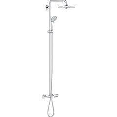 Grohe - Shower Heads & Accessories; Type: 2-in-1 ; Material: Metal ; GPM: 2.50 ; Face Diameter: 10.25 (Inch); Finish/Coating: Polished Chrome ; Settings: Spray, Pulse, Combination Pulse-Massage - Exact Industrial Supply