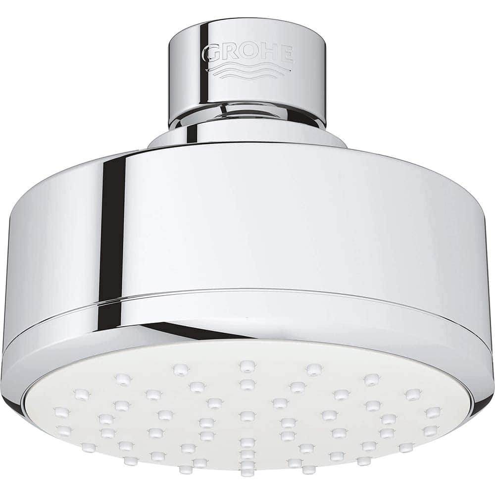 Grohe - Shower Heads & Accessories; Type: Shower Head ; Material: Metal ; GPM: 1.75 ; Face Diameter: 4 (Inch); Finish/Coating: Polished Chrome ; Settings: Spray, Pulse, Combination Pulse-Massage - Exact Industrial Supply