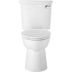 American Standard - Toilets; Type: Two-piece ; Bowl Shape: Elongated ; Mounting Style: Floor ; Gallons Per Flush: 1.0 ; Overall Height: 32.24 ; Overall Width: 17.875 - Exact Industrial Supply