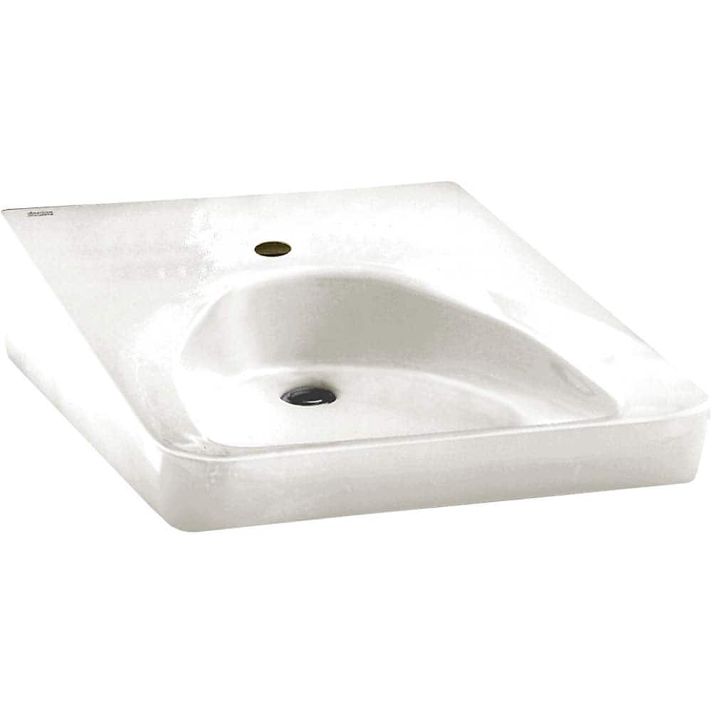 American Standard - Sinks; Type: Wheelchair Users Lavatory ; Outside Length: 27 (Inch); Outside Length: 27.000 (Decimal Inch); Outside Width: 20.000 (Decimal Inch); Outside Width: 20 (Inch); Outside Height: 4.7500 (Decimal Inch) - Exact Industrial Supply