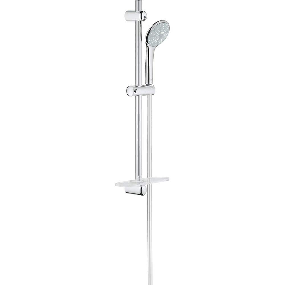 Grohe - Shower Heads & Accessories; Type: Hand Shower ; Material: Metal ; GPM: 1.50 ; Face Diameter: 4.625 (Inch); Finish/Coating: Polished Chrome ; Settings: Spray, Pulse, Combination Pulse-Massage - Exact Industrial Supply
