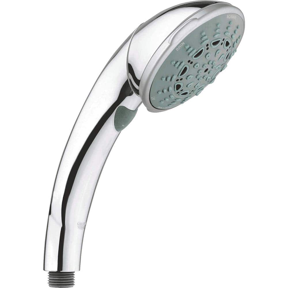Grohe - Shower Heads & Accessories; Type: Hand Shower ; Material: Metal ; GPM: 2.50 ; Face Diameter: 4.75 (Inch); Finish/Coating: Polished Chrome ; Settings: Spray, Pulse, Combination Pulse-Massage - Exact Industrial Supply