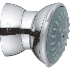 Grohe - Shower Heads & Accessories; Type: Body Shower ; Material: Metal ; GPM: 2.50 ; Face Diameter: 2.625 (Inch); Finish/Coating: Polished Chrome ; Settings: Spray, Pulse, Combination Pulse-Massage - Exact Industrial Supply