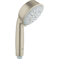 Grohe - Shower Heads & Accessories; Type: Hand Shower ; Material: Metal ; GPM: 2.50 ; Face Diameter: 4 (Inch); Finish/Coating: Brushed; Nickel ; Settings: Spray, Pulse, Combination Pulse-Massage - Exact Industrial Supply